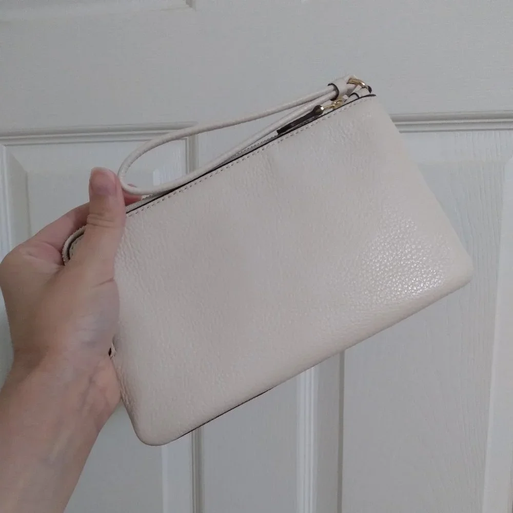 Coach Signature Double Zip Wristlet